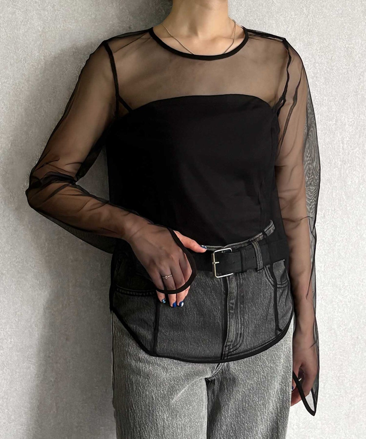 身長：158cm　着用サイズ：Mサイズ